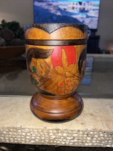 Handmade wooden goblet chalice - handmade,